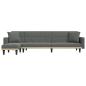 Preview: Schlafsofa in L-Form Dunkelgrau 275x140x70 cm Stoff
