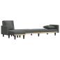 Preview: Schlafsofa in L-Form Dunkelgrau 275x140x70 cm Stoff