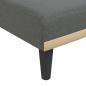 Preview: Schlafsofa in L-Form Dunkelgrau 275x140x70 cm Stoff