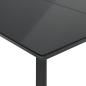Preview: 7-tlg. Garten-Essgruppe mit Kissen Schwarz Poly Rattan