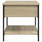 Preview: Couchtisch Sonoma-Eiche 70x50x50 cm Holzwerkstoff und Metall