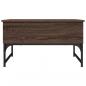 Preview: Couchtisch Braun Eichen-Optik 70x50x40 cm Holzwerkstoff Metall