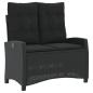 Preview: 2-tlg. Garten-Essgruppe mit Kissen Schwarz Poly Rattan