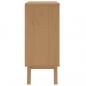 Preview: Schubladenschrank OLDEN Grau und Braun Massivholz Kiefer