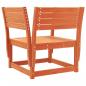 Preview: Gartenstuhl Wachsbraun Massivholz Kiefer