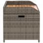 Preview: Bank mit Stauraum Grau 100x50x52 cm Poly Rattan Akazienholz