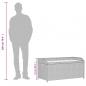Preview: Bank mit Stauraum Grau 100x50x52 cm Poly Rattan Akazienholz