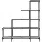 Preview: Bücherregal Grau Sonoma 122x30x132 cm Holzwerkstoff und Metall