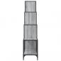 Preview: Bücherregal Grau Sonoma 122x30x132 cm Holzwerkstoff und Metall