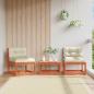 Preview: ARDEBO.de - Gartensofas mit Kissen 2 Stk. Wachsbraun Massivholz Kiefer