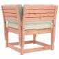 Preview: Gartensofa mit Armlehnen und Kissen Massivholz Douglasie