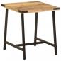 Preview: ARDEBO.de - Beistelltisch 45x45x50 cm Massivholz Mango und Eisen