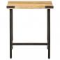 Preview: Beistelltisch 45x45x50 cm Massivholz Mango und Eisen