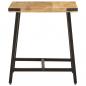 Preview: Beistelltisch 45x45x50 cm Massivholz Mango und Eisen