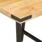 Preview: Beistelltisch 45x45x50 cm Massivholz Mango und Eisen