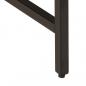 Preview: Beistelltisch 45x45x50 cm Massivholz Mango und Eisen