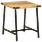 Preview: Beistelltisch 45x45x50 cm Massivholz Mango und Eisen