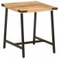 Preview: Beistelltisch 45x45x50 cm Massivholz Mango und Eisen