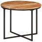 Preview: ARDEBO.de - Couchtisch 55x55x45 cm Massivholz Akazie und Eisen