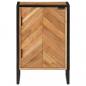 Preview: Badschrank 40x30x60 cm Massivholz Akazie und Eisen