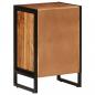 Preview: Badschrank 40x30x60 cm Massivholz Akazie und Eisen