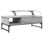 Preview: Couchtisch Grau Sonoma 100x50x35 cm Holzwerkstoff und Metall