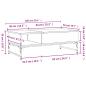 Preview: Couchtisch Grau Sonoma 100x50x35 cm Holzwerkstoff und Metall