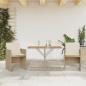 Preview: ARDEBO.de - 3-tlg. Bistro-Set mit Kissen Beige Poly Rattan