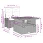 Preview: 2-tlg. Garten-Essgruppe mit Kissen Schwarz Poly Rattan