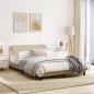Preview: Bettgestell mit Kopfteil Creme 140x200 cm Stoff