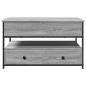 Preview: Couchtisch Grau Sonoma 85x50x50 cm Holzwerkstoff und Metall