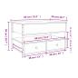 Preview: Couchtisch Grau Sonoma 85x50x50 cm Holzwerkstoff und Metall