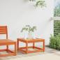 Preview: Gartenhocker Wachsbraun Massivholz Kiefer
