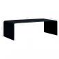 Preview: Couchtisch Schwarz 98x45x31 cm Hartglas 