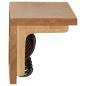 Preview: Wandgarderobe 60x16x16 cm Massivholz Eiche