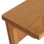 Preview: Wandgarderobe 60x16x16 cm Massivholz Eiche