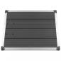 Preview: Garten-Duschwanne WPC Edelstahl 80 x 62 cm Grau