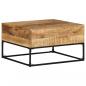 Preview: ARDEBO.de - Couchtisch 68x68x41 cm Raues Mangoholz