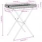 Preview: Tabletttisch Klappbar Beige 65x40x75 cm Poly Rattan