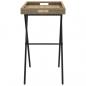 Preview: Tabletttisch Klappbar Beige 65x40x75 cm Poly Rattan