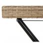 Preview: Tabletttisch Klappbar Beige 65x40x75 cm Poly Rattan