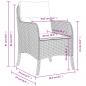Preview: Gartenstühle mit Kissen 2 Stk. Schwarz Poly Rattan