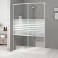 Preview: ARDEBO.de - Duschwand für Begehbare Dusche Weiß 140x195 cm ESG-Klarglas