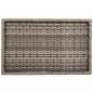 Preview: Tabletttisch Klappbar Grau 65x40x75 cm Poly Rattan