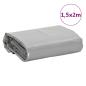 Preview: Abdeckplane Grau 1,5x2 m 650 g/m²