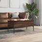 Preview: Couchtisch Braun Eichen-Optik 100x50x45 cm Holzwerkstoff Metall