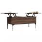 Preview: Couchtisch Braun Eichen-Optik 100x50x45 cm Holzwerkstoff Metall