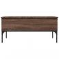 Preview: Couchtisch Braun Eichen-Optik 100x50x45 cm Holzwerkstoff Metall