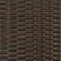 Preview: Gartensofa 2-Sitzer mit Dach und Hockern Braun Poly Rattan