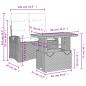 Preview: 2-tlg. Garten-Essgruppe mit Kissen Schwarz Poly Rattan